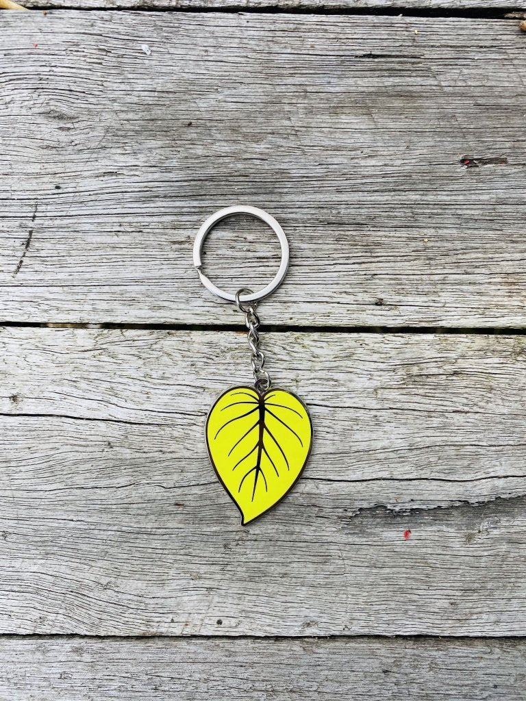 Philodendron Heart Leaf Lime Keyring | Uprooted