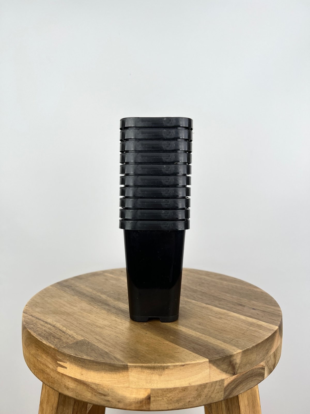 Square Pot 68mm Square - Black - 10 Pack | Uprooted