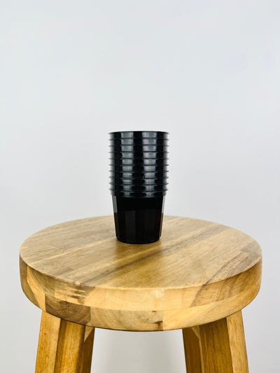 Squat Pot 70mm - Black - 10 Pack | Uprooted